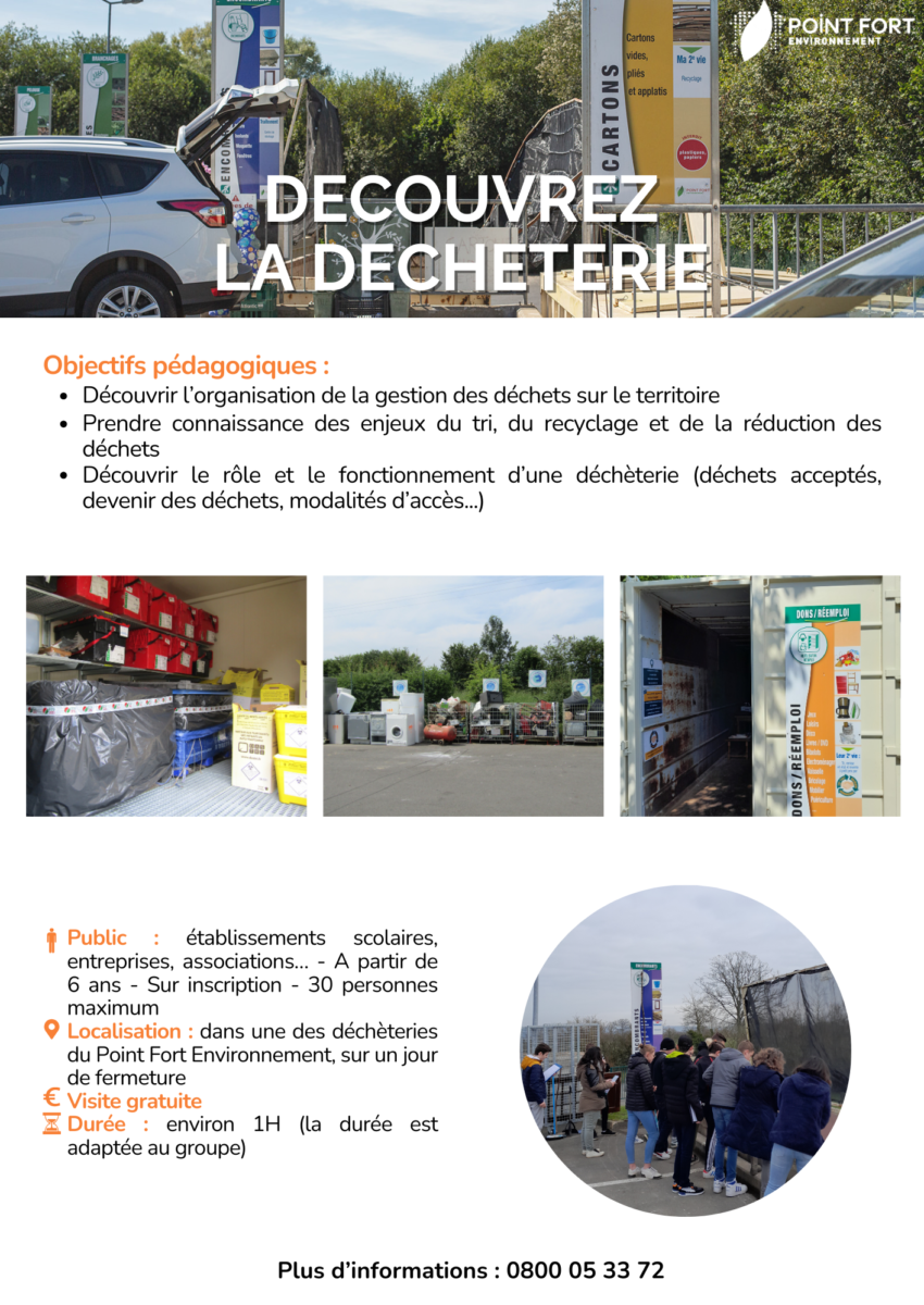 flyer visite déchèterie